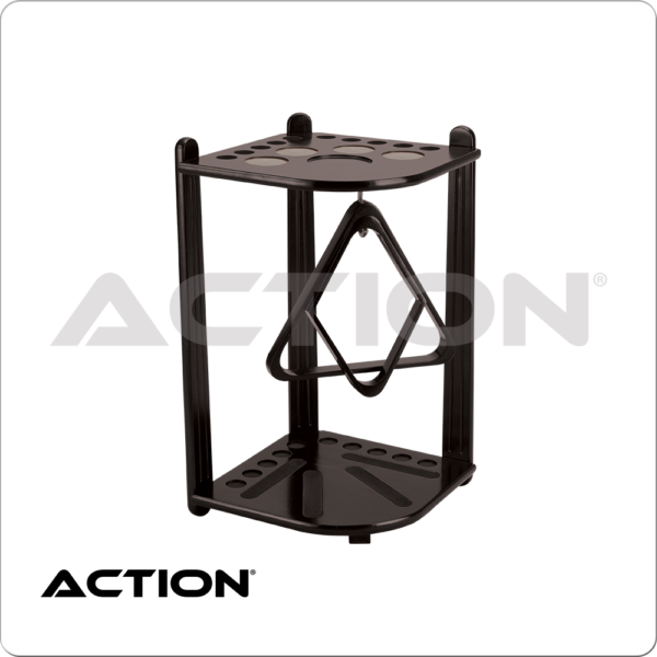 Deluxe 10 Cue Corner Floor Rack - Midnight